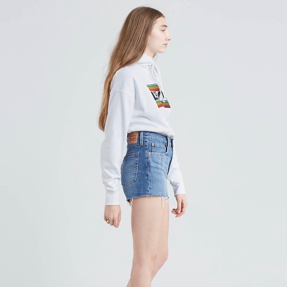 Levi Strauss Cutoff Jean Shorts (fits like size 8) - Picture 3 of 7